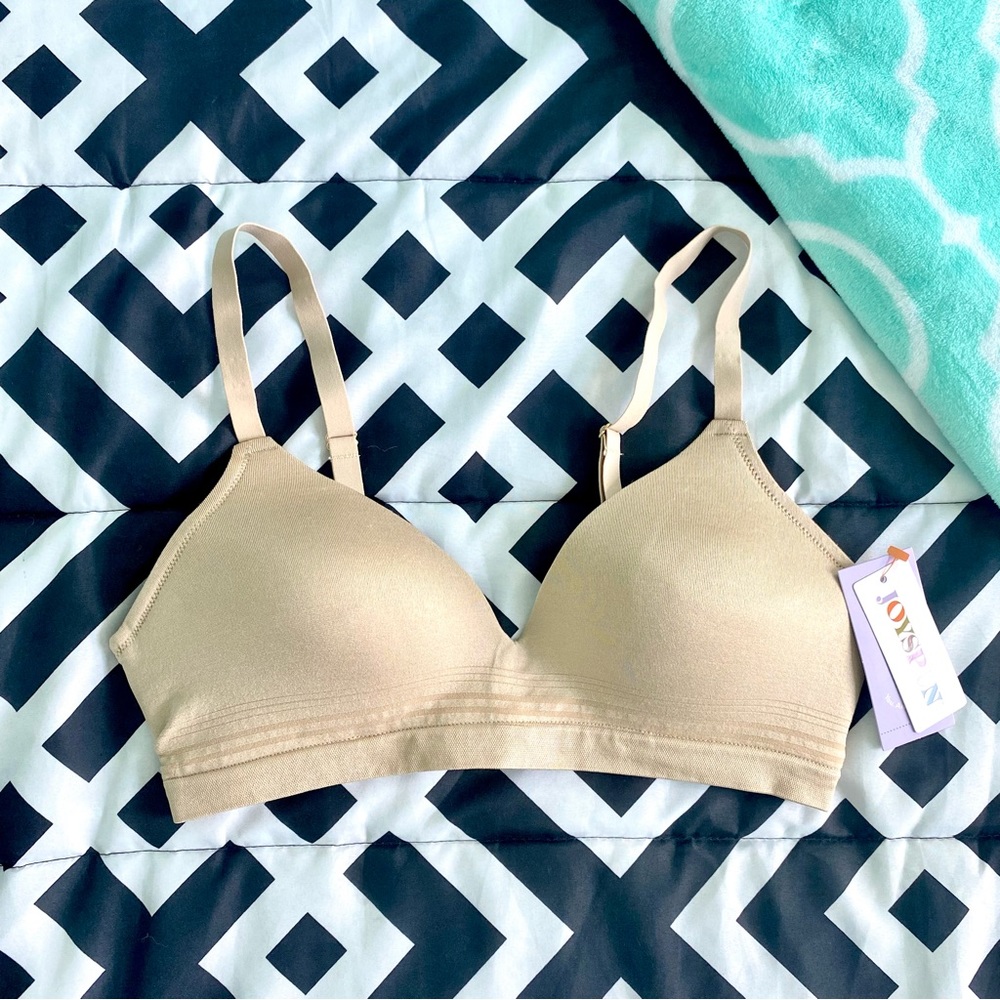 Joyspun Tan Nude Wireless Seamless Push-up Bra